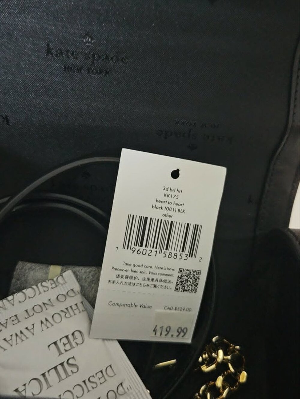 NWT Kate Spade Heart to Heart 3D Barrel Bag - Picture 3 of 6